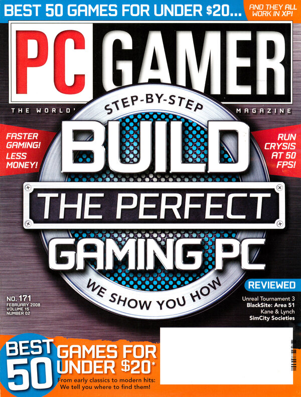 PC Gamer Issue 171 (February 2008) cover